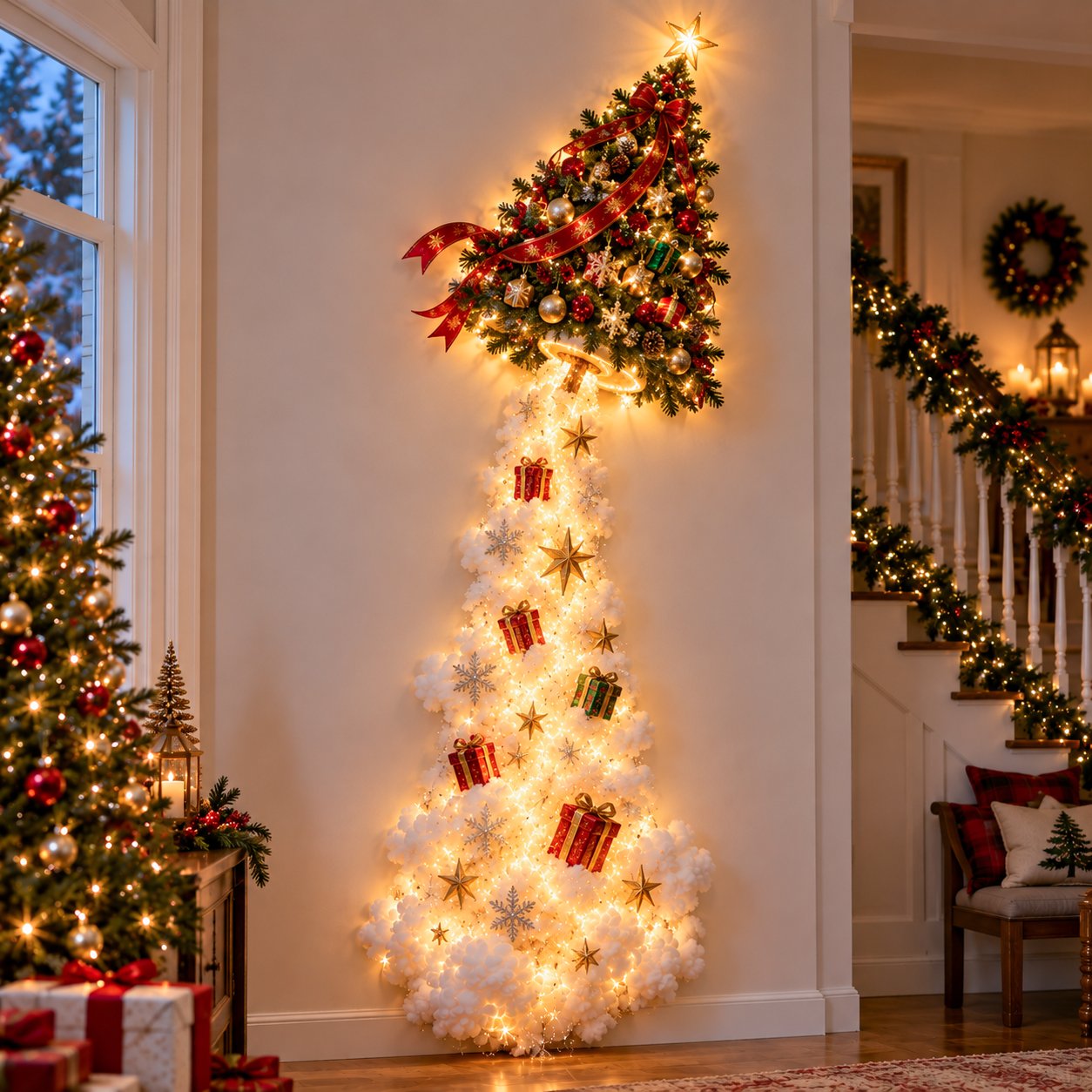 ✨Weihnachtszauber-Wandbeleuchtung – Ein Hauch von Weihnachtsmagie direkt an Ihrer Wand✨