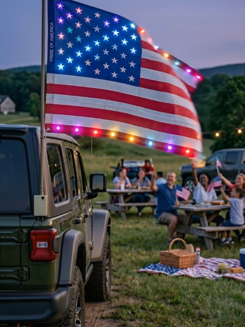 Last Day 49%OFF🔥🦅Illuminated 250th Anniversary USA Commemorative Flag - Premium LED Edition (3x5Ft)
