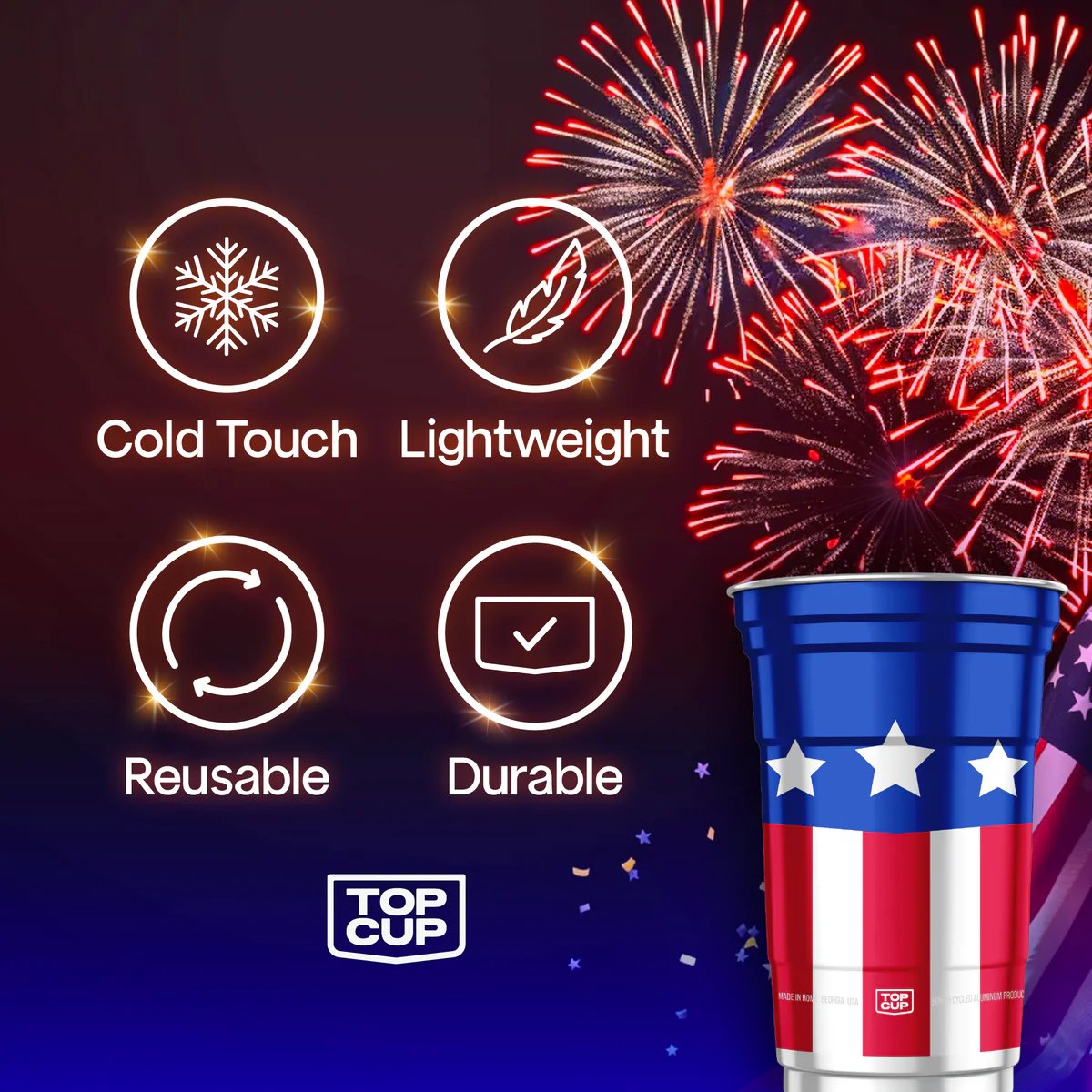 🇺🇸 America Only Turns 250 Once 🔥🔥Celebrate The Moment With America 250 Aluminum Cups