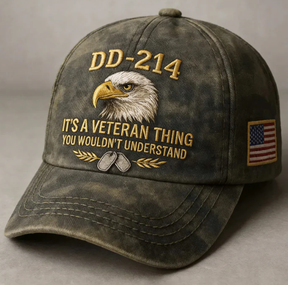 DD-214 Veteran Hat -It's a veteran thing - Embroidered Edition