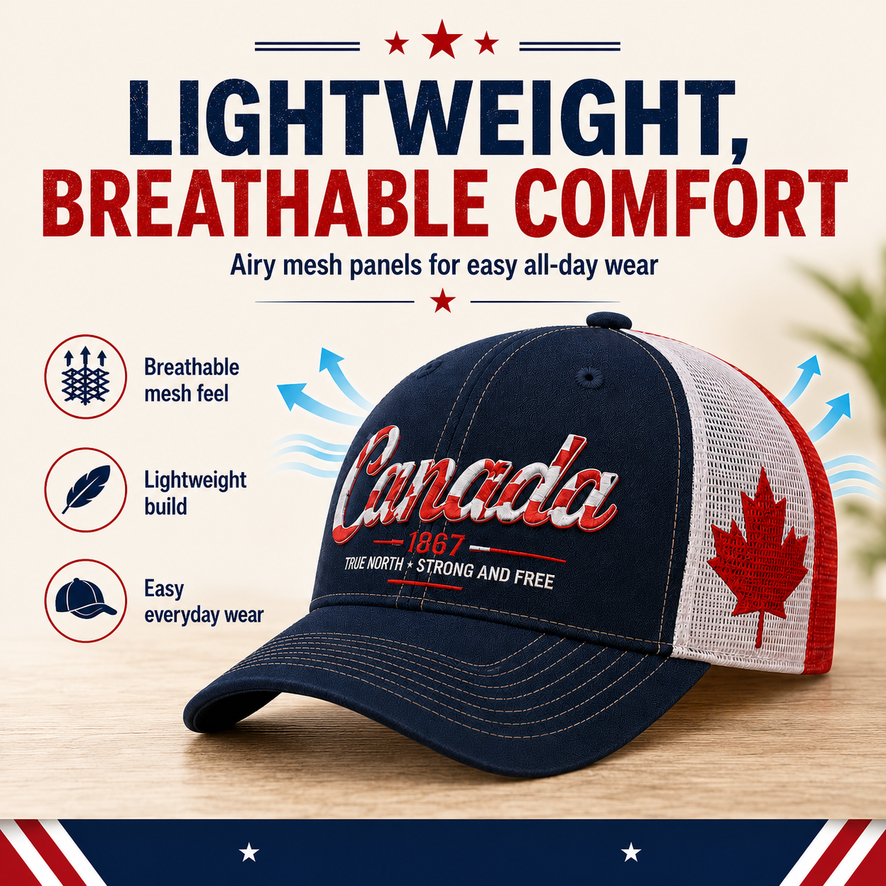 Canada Day Sale - Canada 1867 “True North” Patriotic Trucker Cap