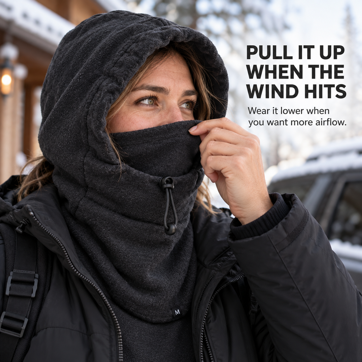 Adjustable face coverage