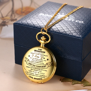 To Grandson / From Grandpa - Luxury Vintage Pocket Watch Gift