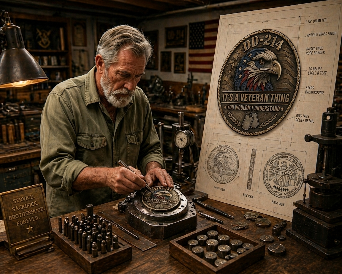 🔥Last Day 50% OFF🔥DD-214 – It’s a Veteran Thing Commemorative Coin