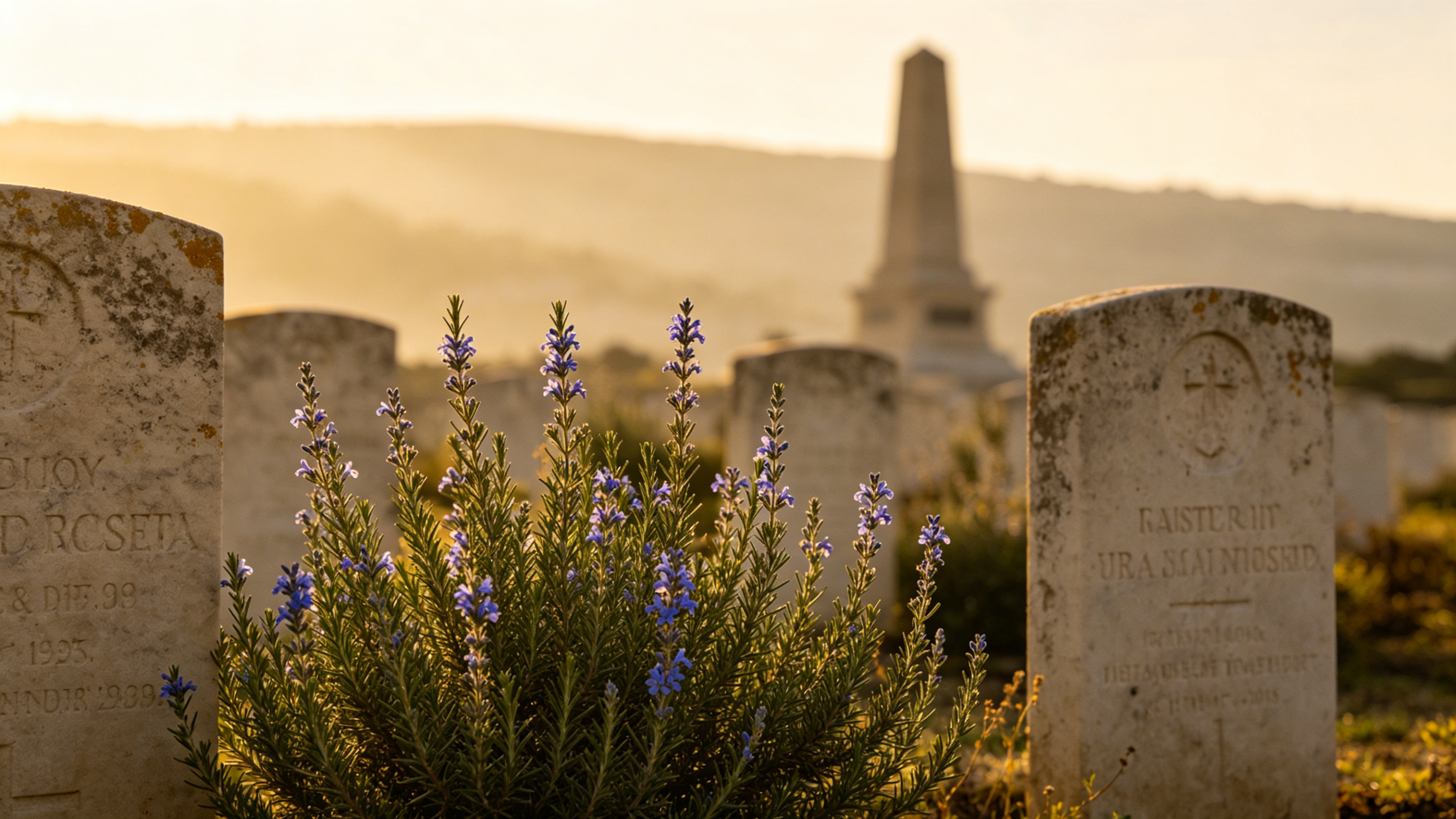  "Lest We Forget" — Gallipoli 2026 ANZAC Commemorative Cap · Rosemary Edition
