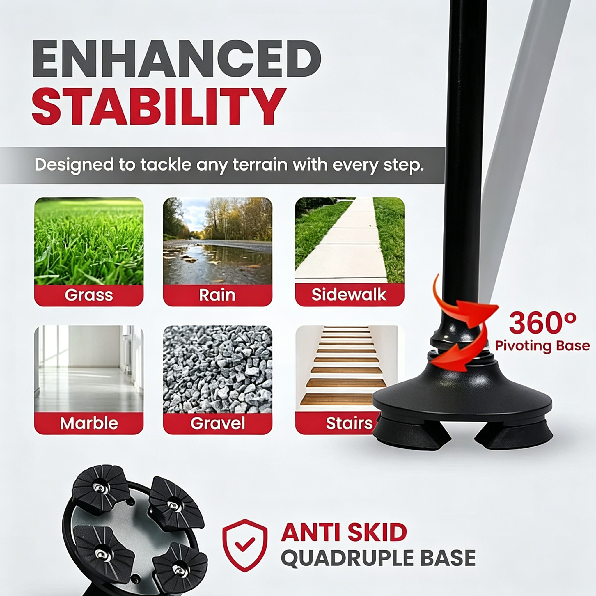 🔥Last Day 50% OFF🔥Smart Dual-Handle Walking Cane — LED Light + SOS Alarm -- Buy 2 Free Shipping🔥