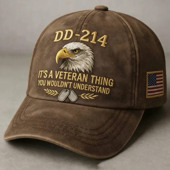 DD-214 Veteran Hat -It's a veteran thing - Embroidered Edition