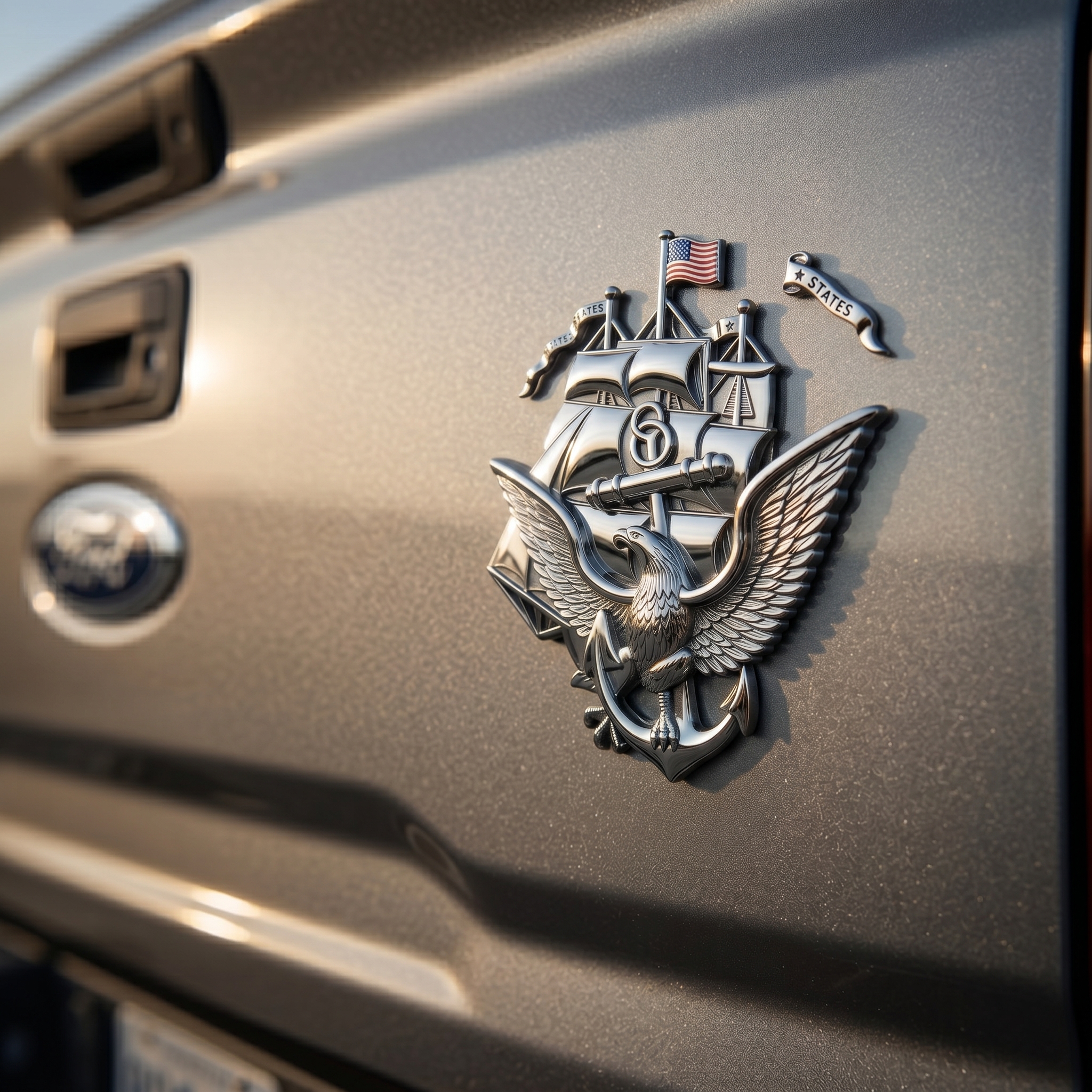 250th Anniversary U.S. NAVY Metal Car Emblem