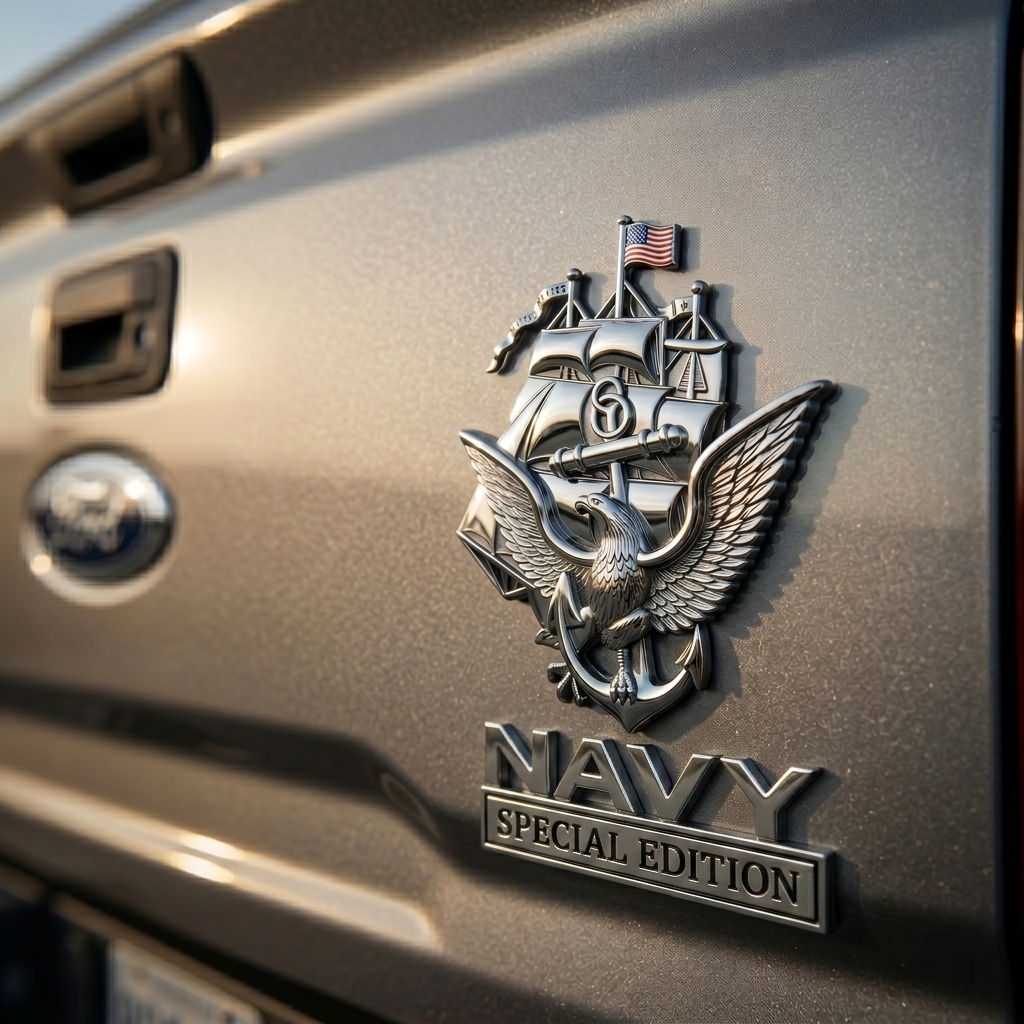 U.S. Navy Special Edition Metal Vehicle Badge