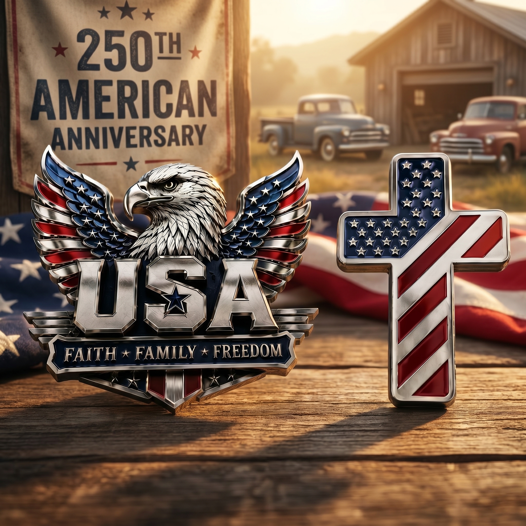 Valor Forge – USA Eagle & Patriotic Cross (America 250 Edition)