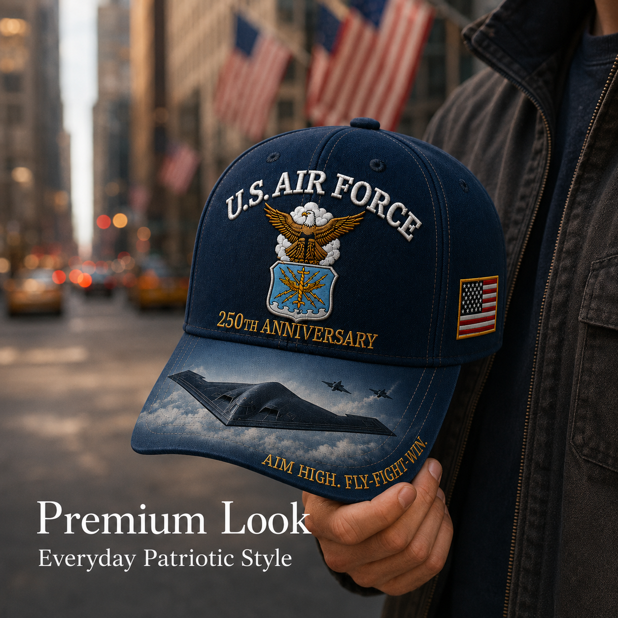 U.S. Air Force 250th Anniversary Commemorative Embroidered Cap