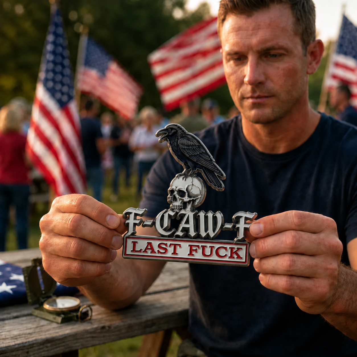 The F-CAW-F Car Emblem Metal Badge — For Those Who Laugh at Life and Give Zero F*cks!