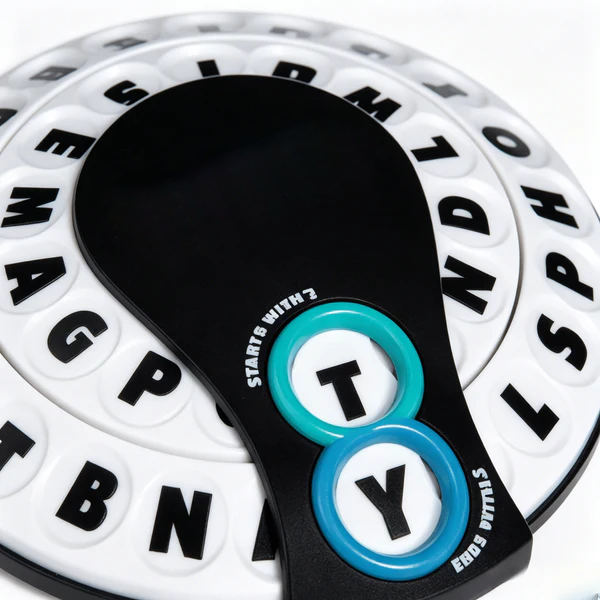 Spin & Shout Word Game – Fast-Paced Family Game with Letter Wheels, Spinner Device