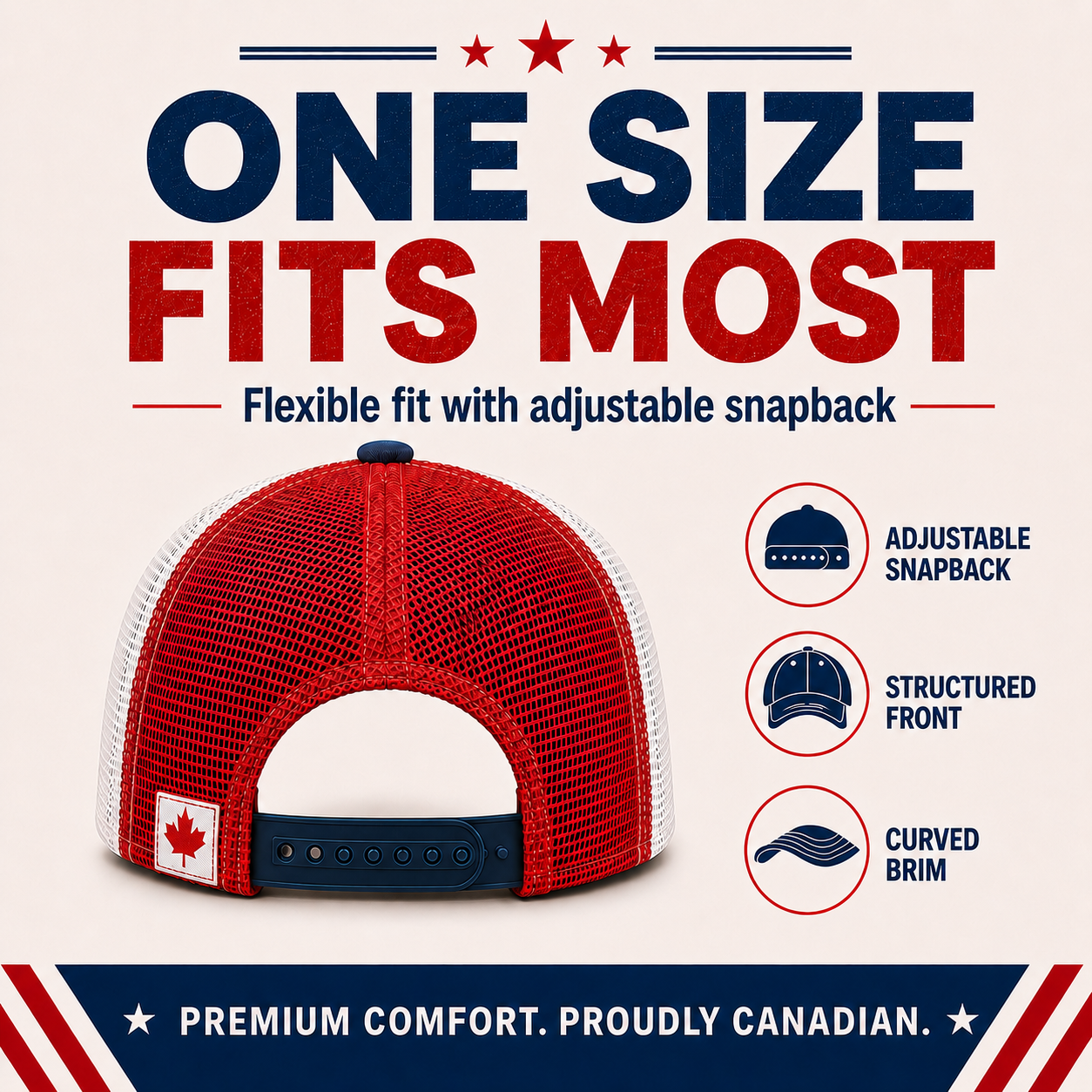 🔥Canada Day Sale - Canada 1867 “True North” Patriotic Trucker Cap