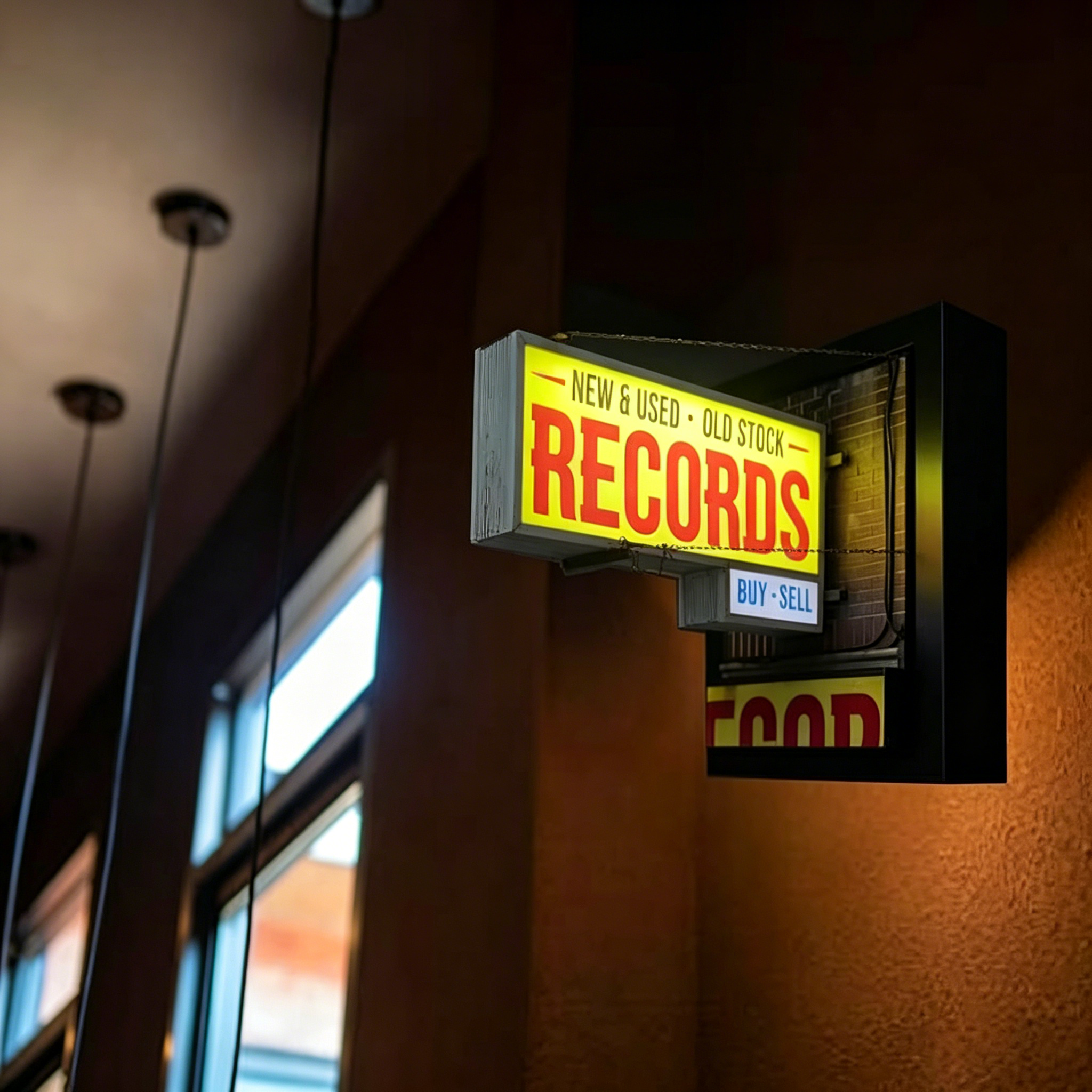 🔥LAST DAY 50% OFF - 🎄💽Record Store Retro Wall Light - Record Collector Gift✨