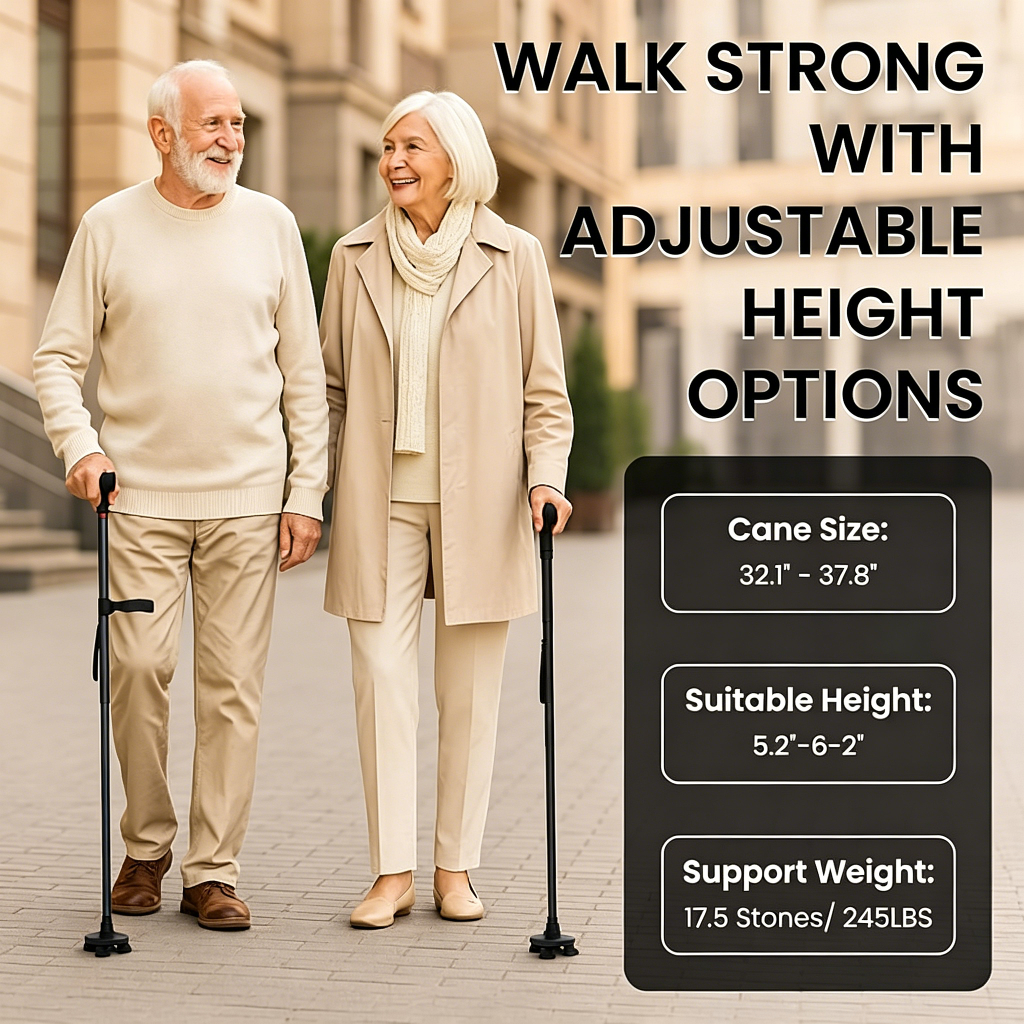 🔥Last Day 50% OFF🔥Smart Dual-Handle Walking Cane — LED Light + SOS Alarm -- Buy 2 Free Shipping🔥