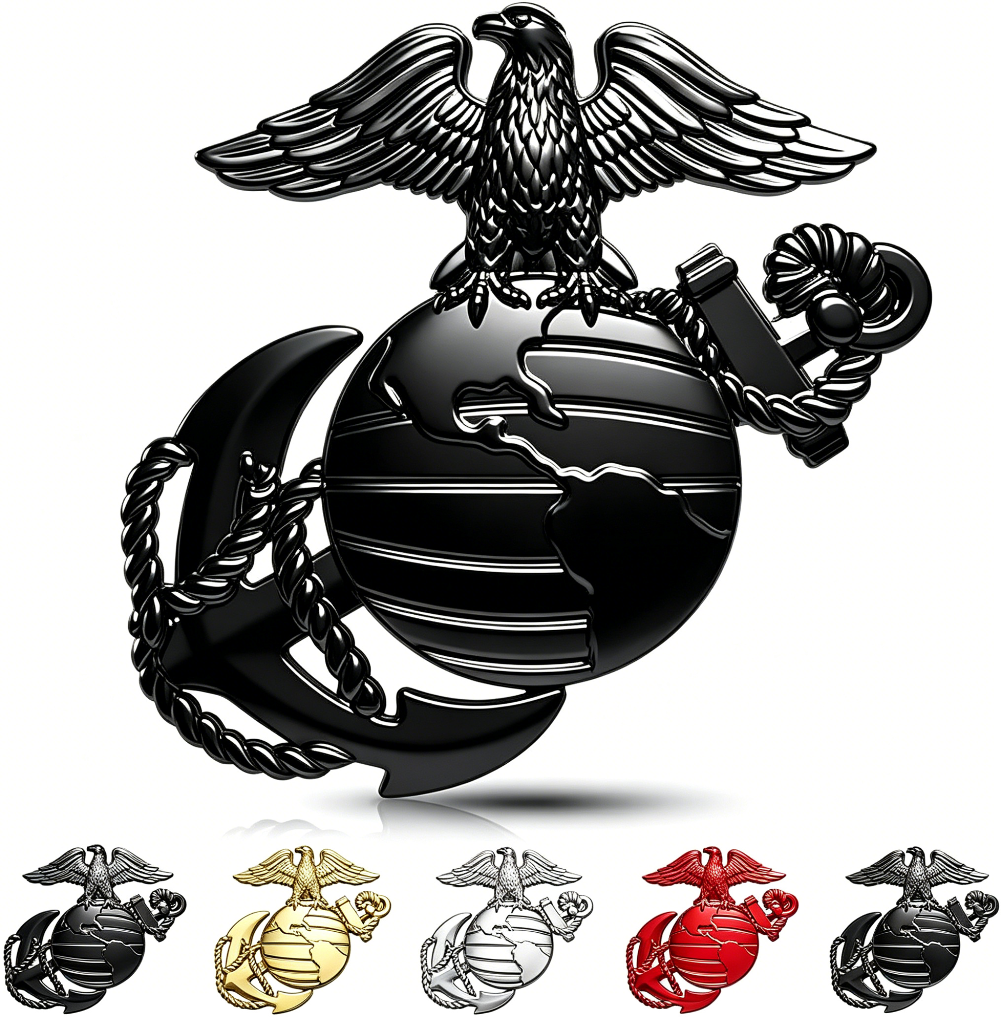 250th Anniversary U.S. Marine Corps Metal Cars Emblem