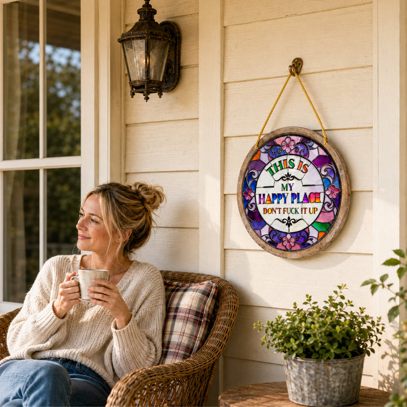 💥 Last Day 49% OFF – This Is My Happy Place Hanging Sign