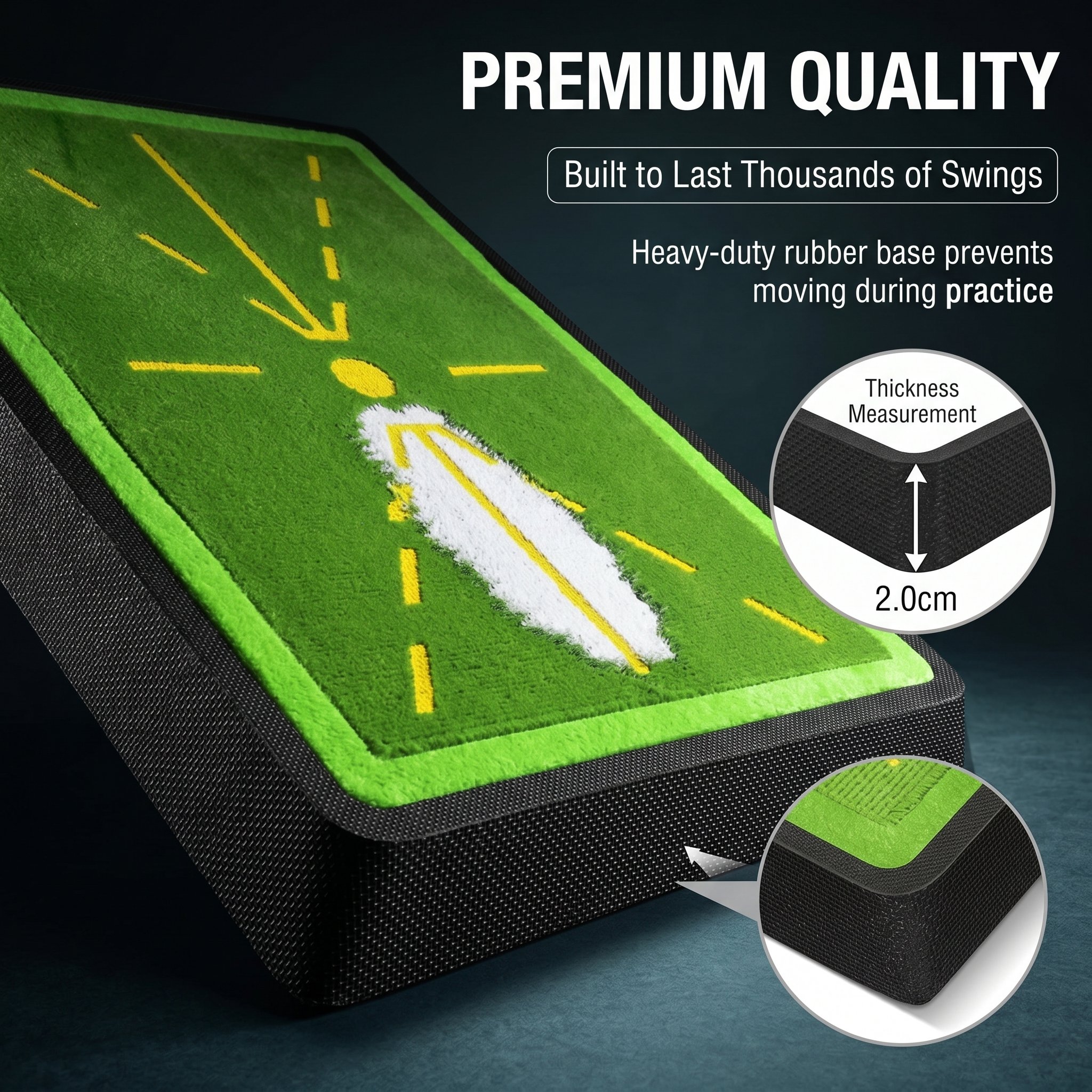 🎁Hot Sale Promotion 49% OFF🔥Golf Hitting Mat, Golf Mats Practice Outdoor Indoor