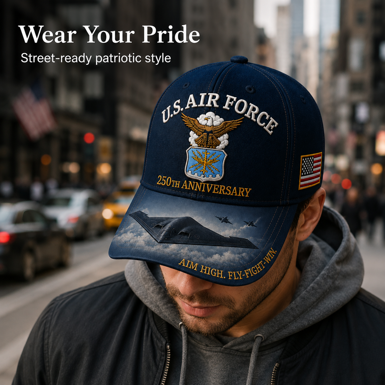 U.S. Air Force 250th Anniversary Commemorative Embroidered Cap
