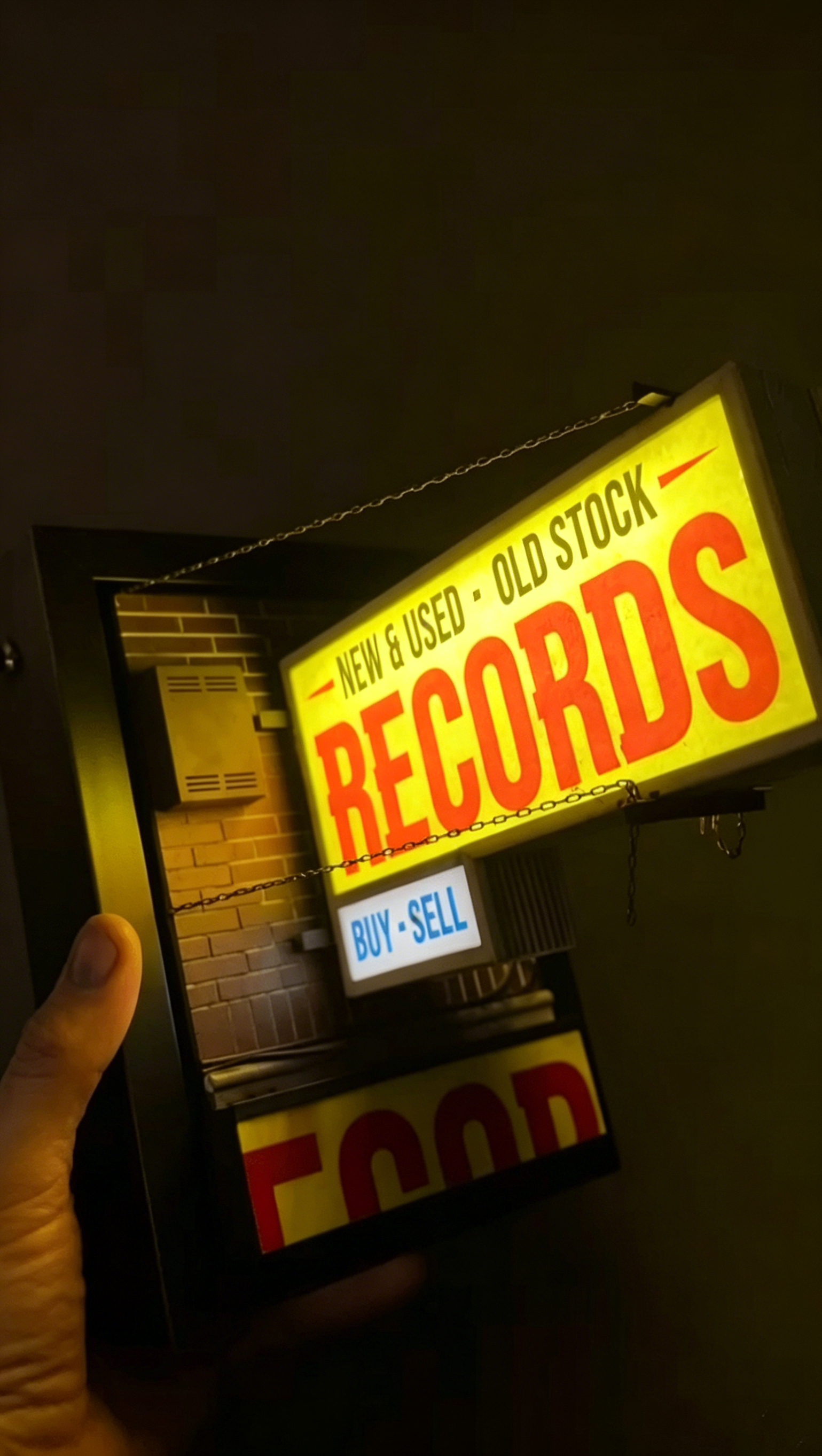 🔥LAST DAY 50% OFF - 🎄💽Record Store Retro Wall Light - Record Collector Gift✨