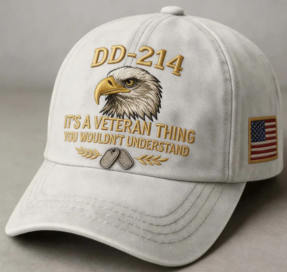 DD-214 Veteran Hat -It's a veteran thing - Embroidered Edition