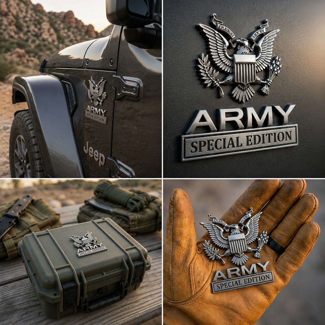 🎁Hot Sale 49% OFF🔥U.S. Army Special Edition Eagle Chrome Metal Badge