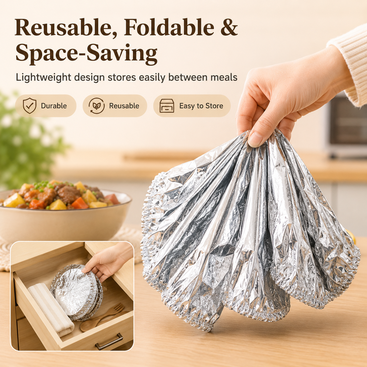 Reusable Insulated Dish Covers