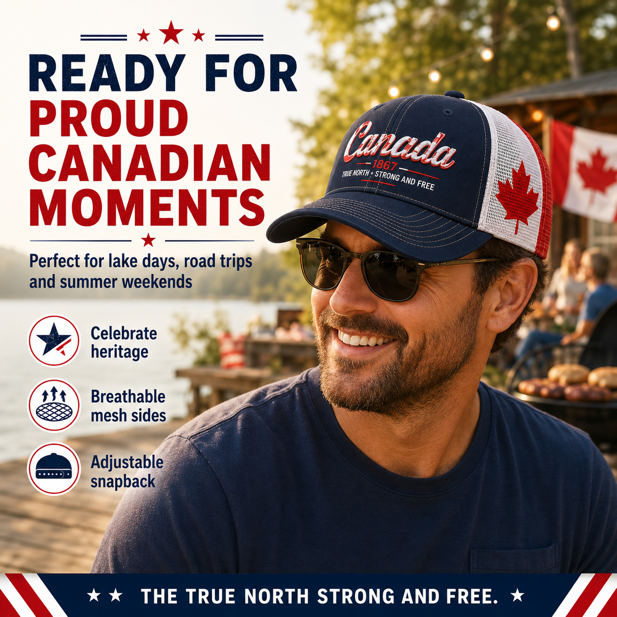 Canada Day Sale - Canada 1867 “True North” Patriotic Trucker Cap