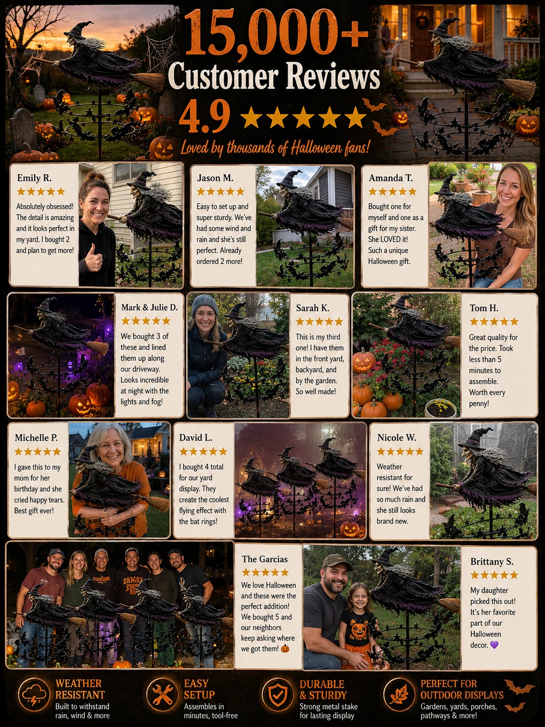 The Enchanted Witch Garden Wind Spinner