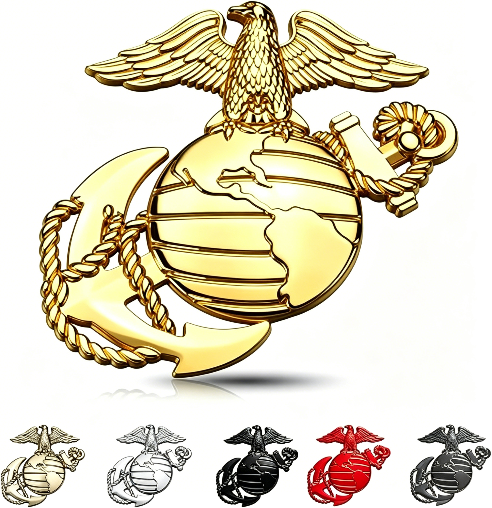 250th Anniversary U.S. Marine Corps Metal Cars Emblem