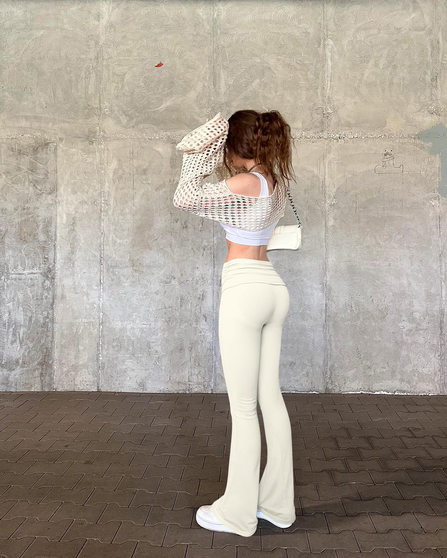 🔥This Week's Special Offer 49% OFF -Fold Over Flared Yoga Pants 