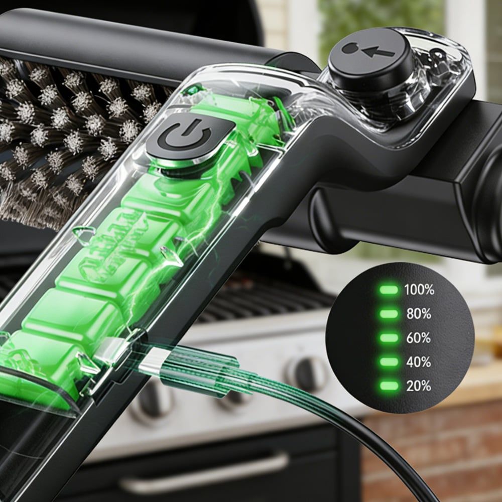 4.It Runs for 90 Minutes on a Single Charge (Enough to Detail 12+ Grills)