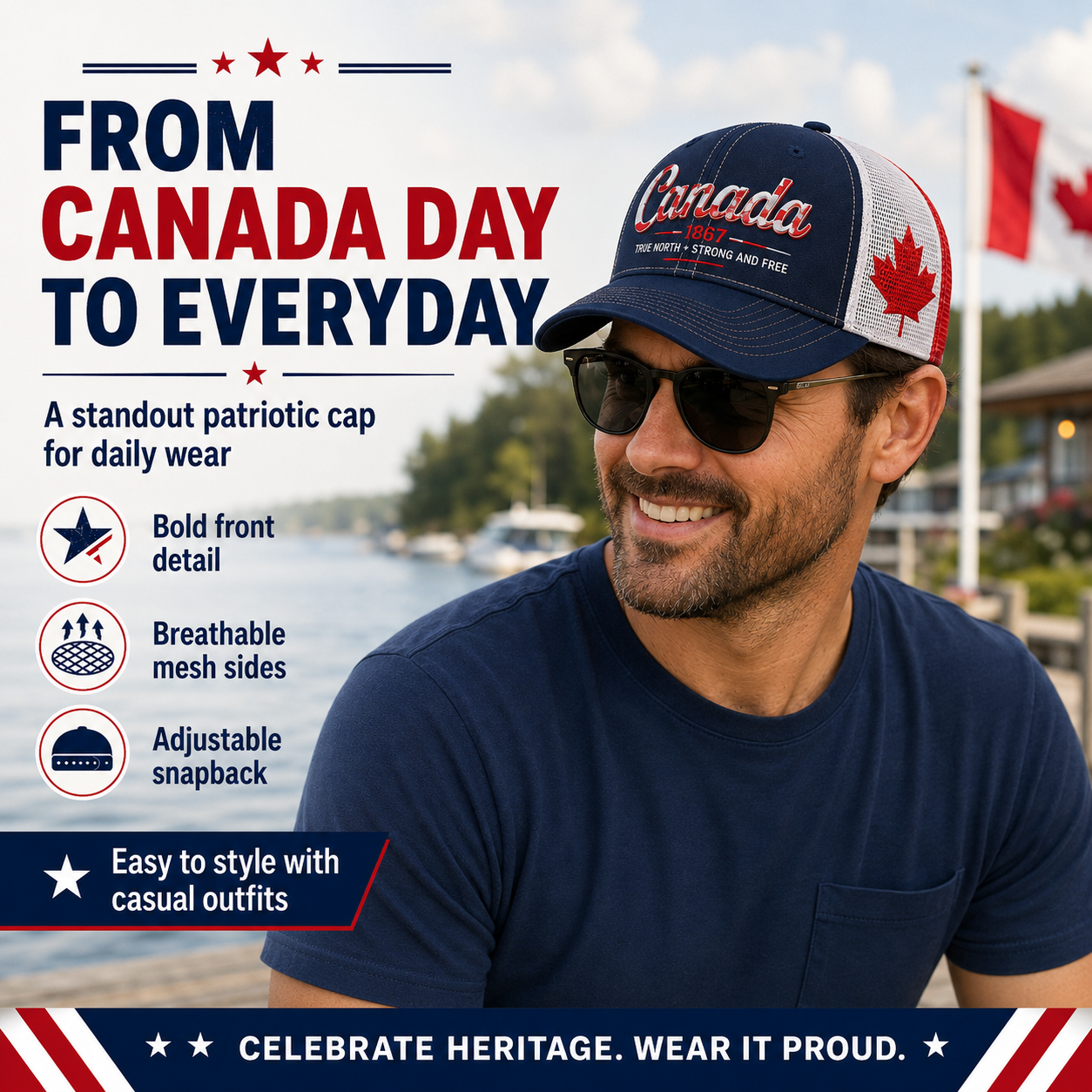 Canada Day Sale - Canada 1867 “True North” Patriotic Trucker Cap