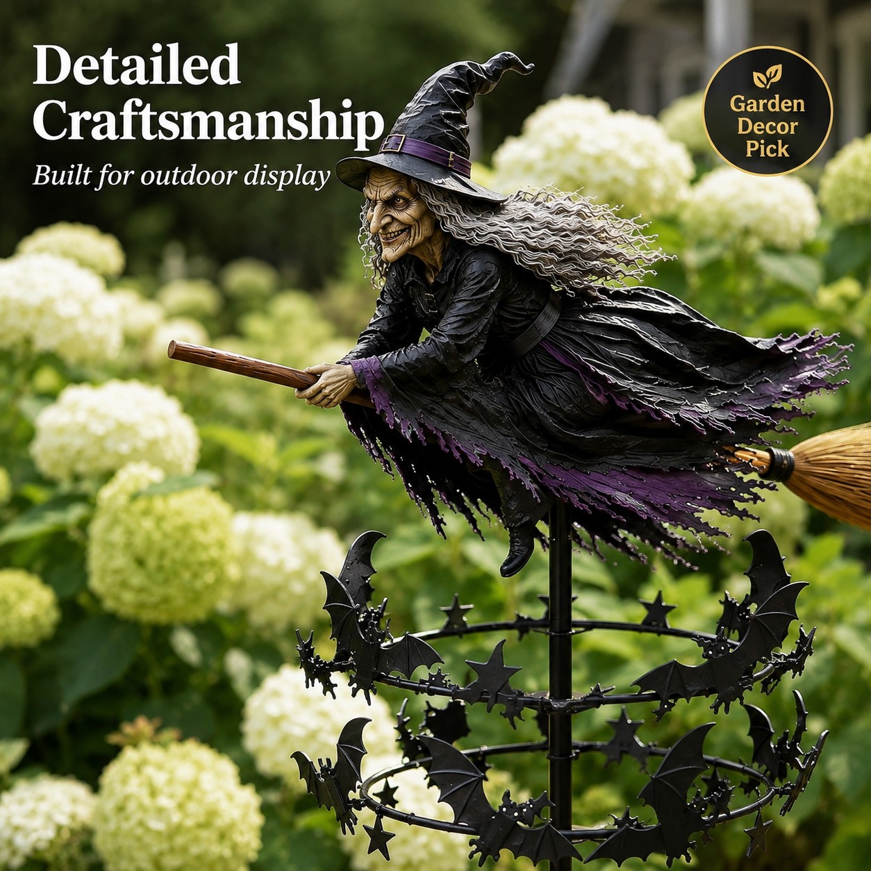 The Enchanted Witch Garden Wind Spinner
