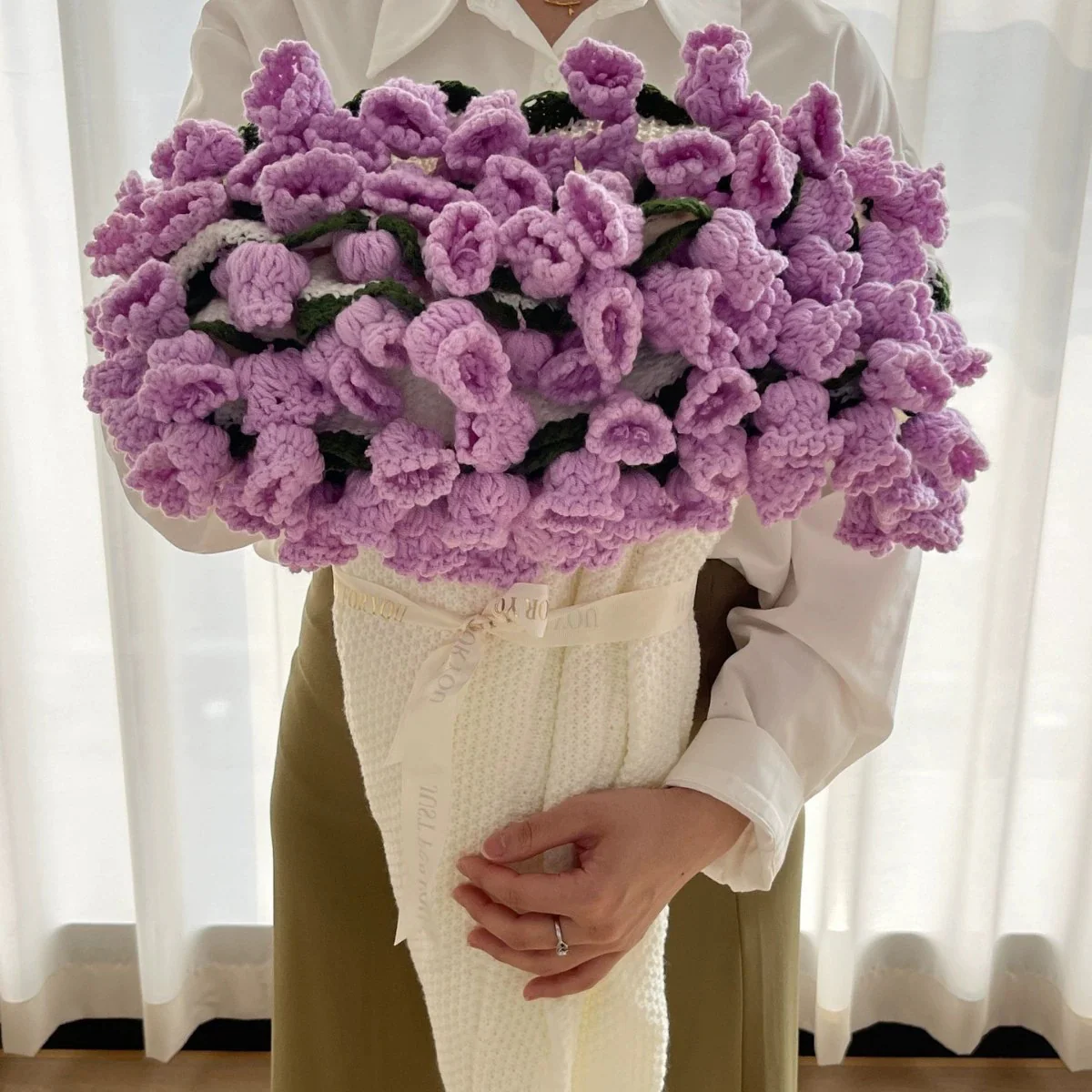 Give a Smile That Lasts Forever❤️❤️--Beyond Flowers: A Hand-Stitched Promise That Never Fades.