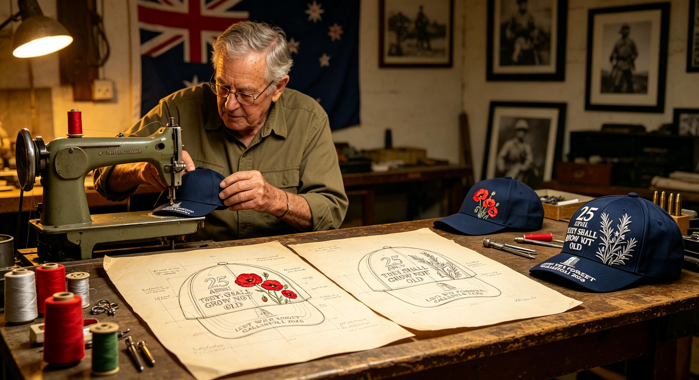 "Lest We Forget"—Gallipoli 2026 ANZAC Commemorative Cap