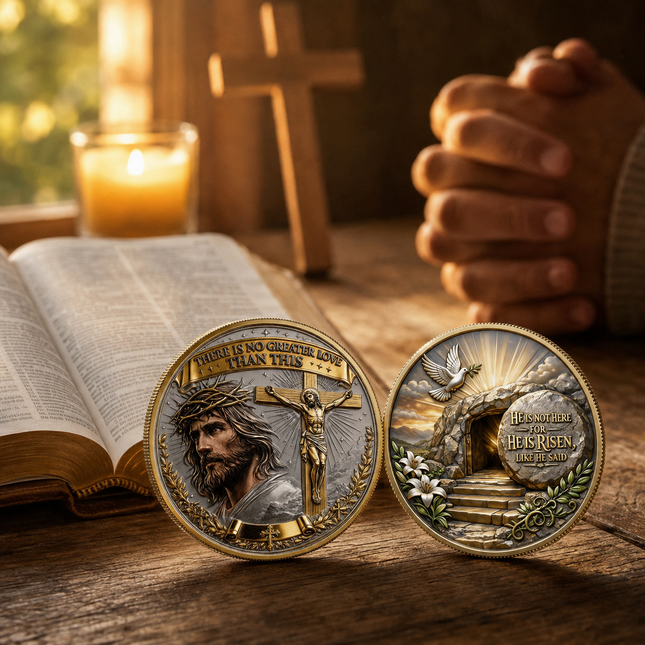 ✝️“No Greater Love” Resurrection Commemorative Coin