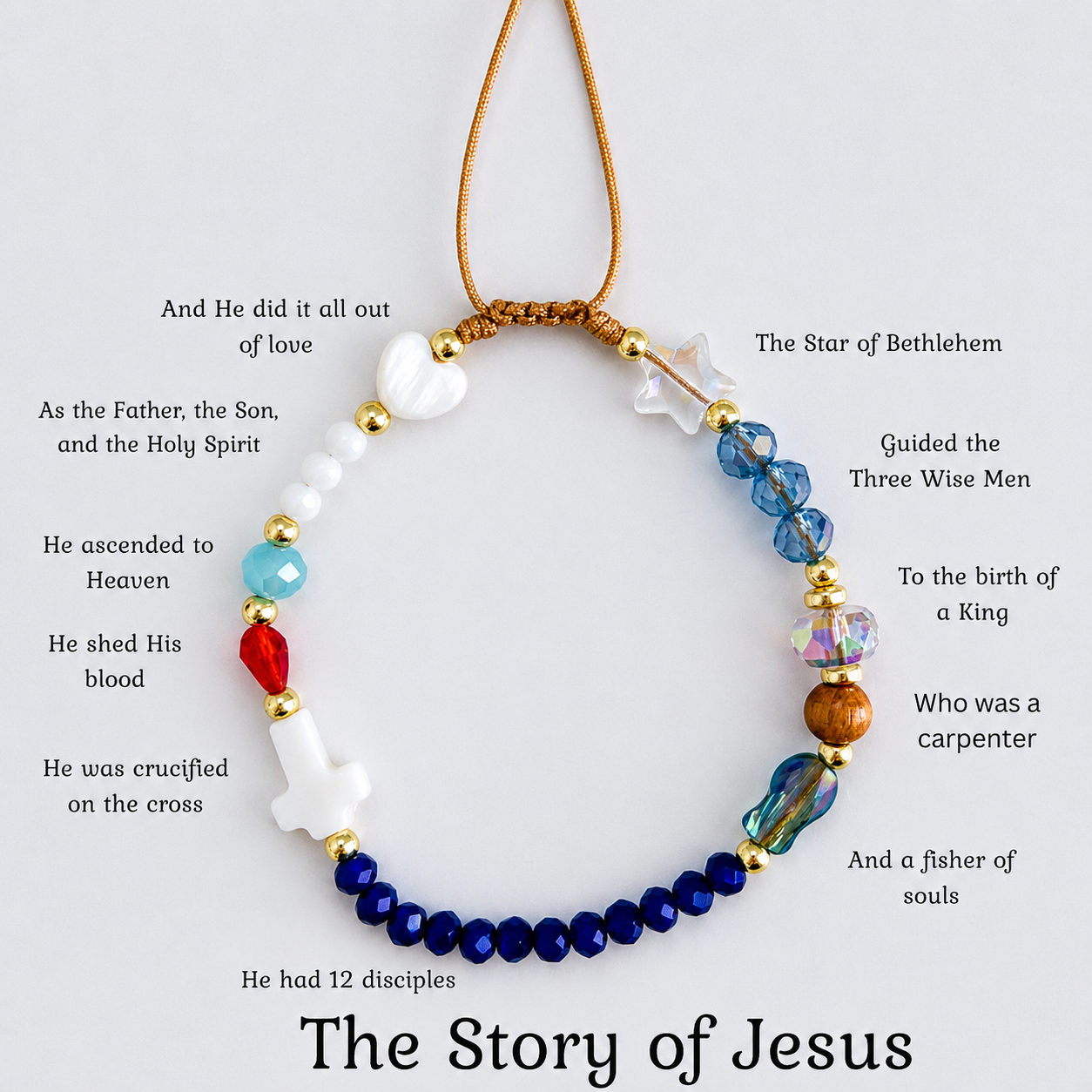 Handmade Story of Jesus Bracelet