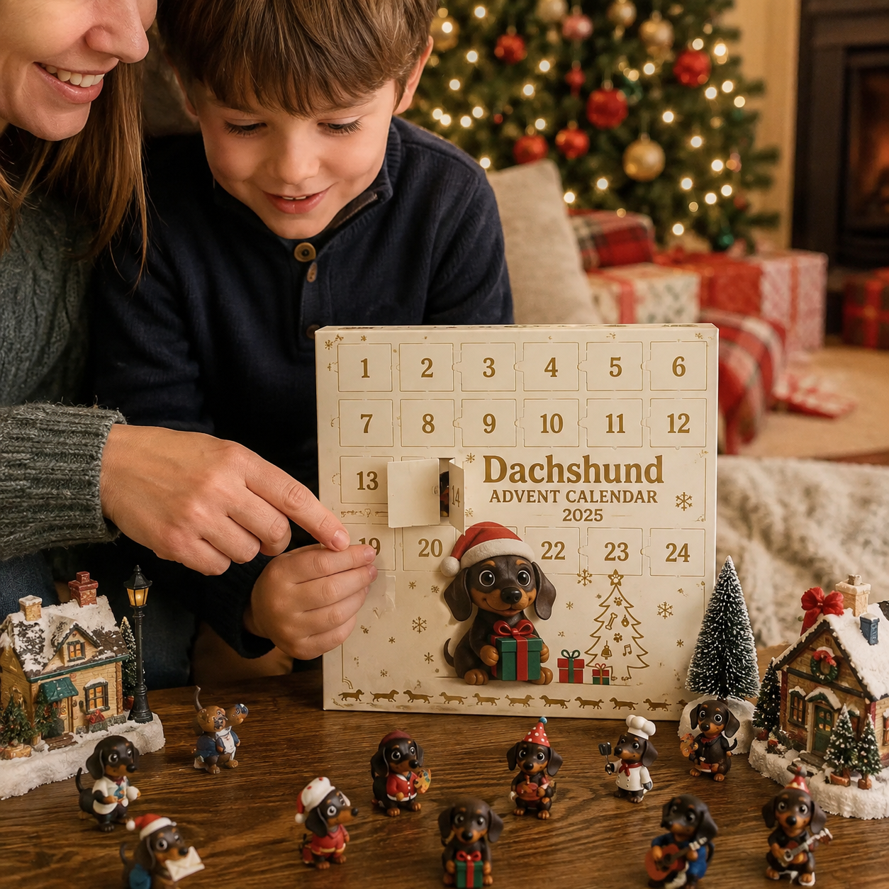 🐾 Dachshund Advent Calendar – 24 Days of Adorable Puppy Surprises