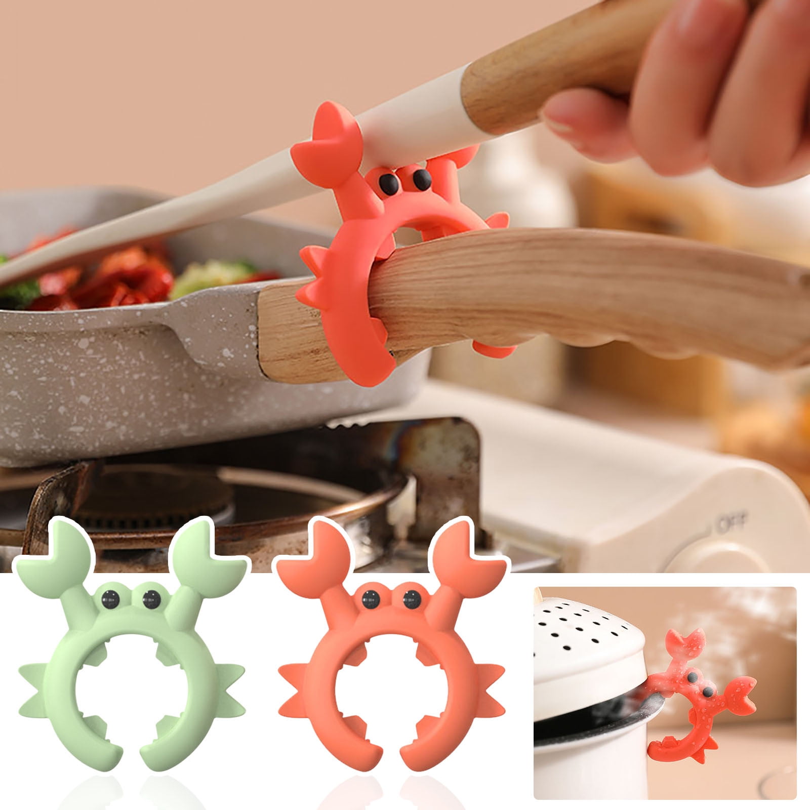 Crab Silicone Utensil Rest 