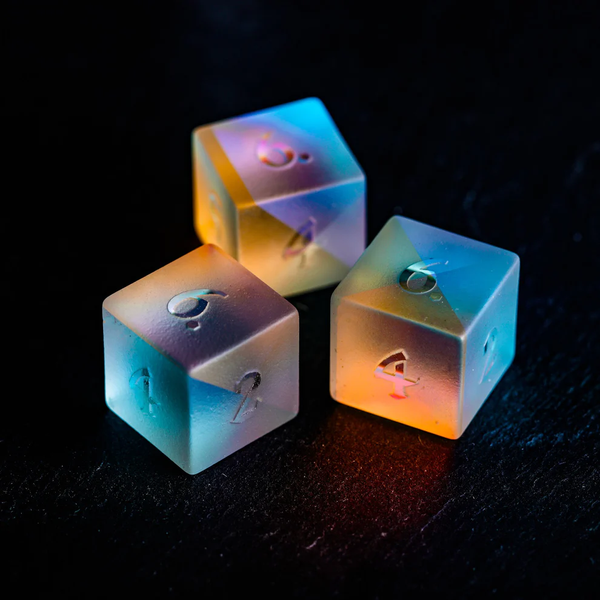 🔥🔥LAST Sale 70% OFF--Colorful Matte finish Gemstone D&D Dice Set, Convex characters