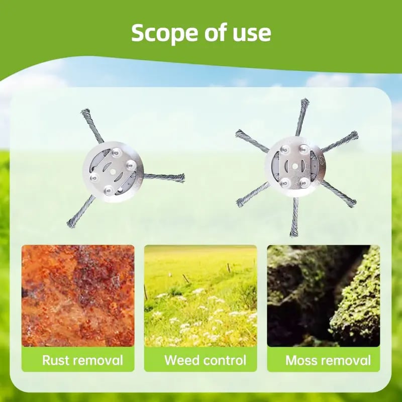 🎁Hot Sale 49% OFF🔥Universal Steel Wire Trimmer Head Replacement-Heavy-Duty Weed Brush Cutter