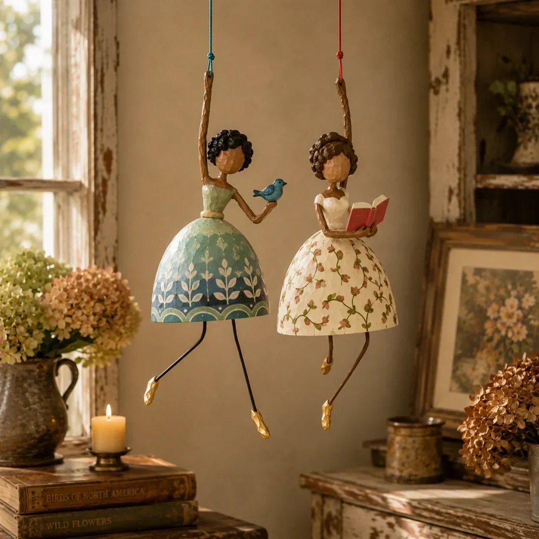 💃✨ Dancing Lady Hanging Ornament – Whimsical Decor for Home & Garden 🌸