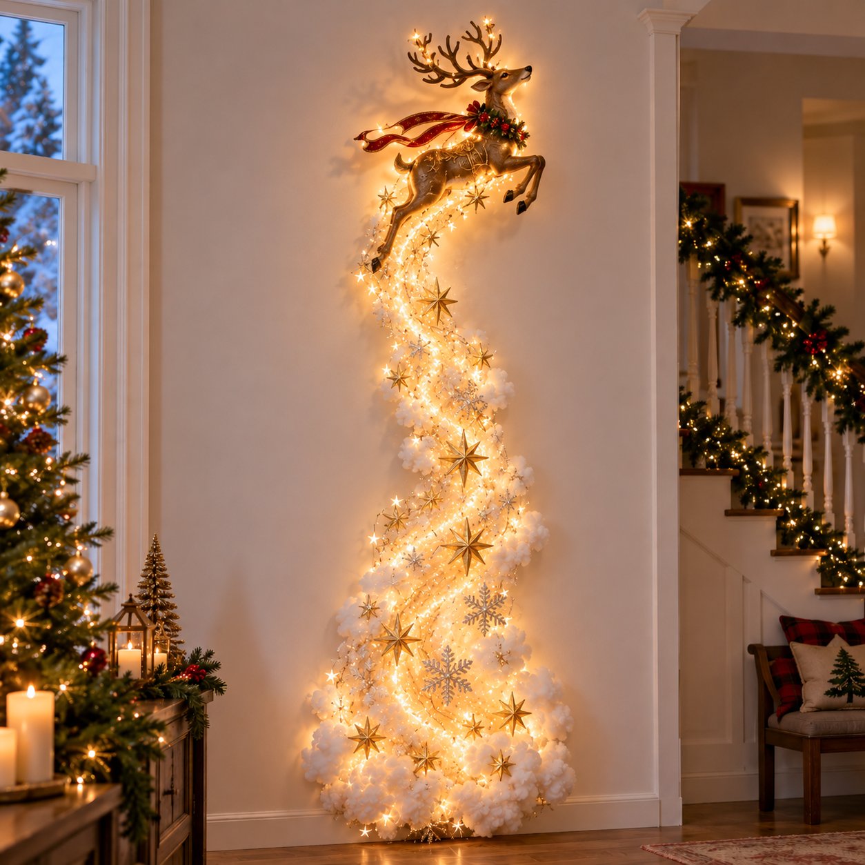✨Weihnachtszauber-Wandbeleuchtung – Ein Hauch von Weihnachtsmagie direkt an Ihrer Wand✨