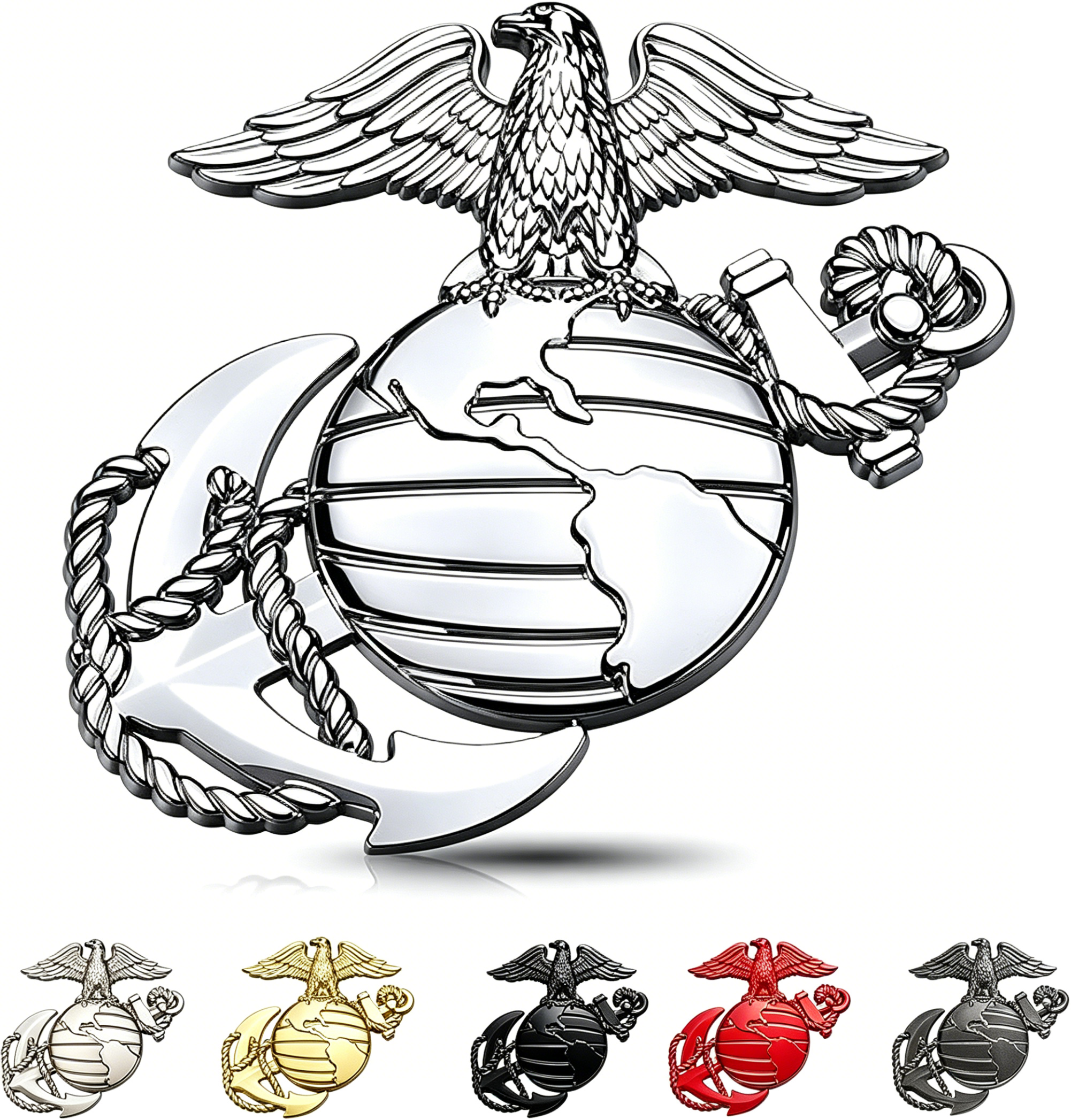 250th Anniversary U.S. Marine Corps Metal Cars Emblem
