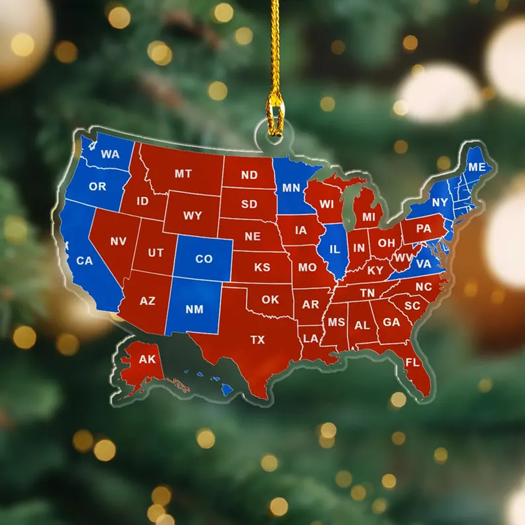 🎄Christmas Sales 49% OFF-US State 2024 Memor Ornament