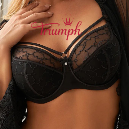 💖Σετ 3 τεμαχίων Triumph® ✨Σουτιέν Comfort Plus Size χωρίς τιράντες