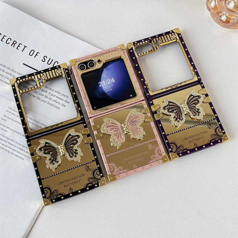 Θήκη τηλεφώνου Diamond Butterfly Stand για Galaxy Z Flip