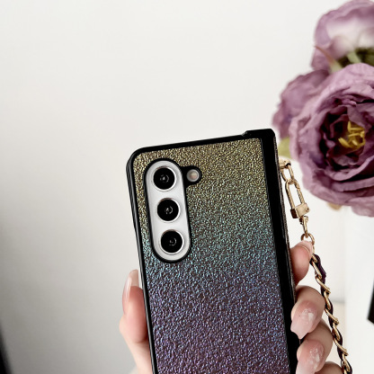 Κατάλληλη για Samsung Galaxy Z Fold6 Πολύχρωμη προστατευτική θήκη Love Crossbody με μεντεσέδες
